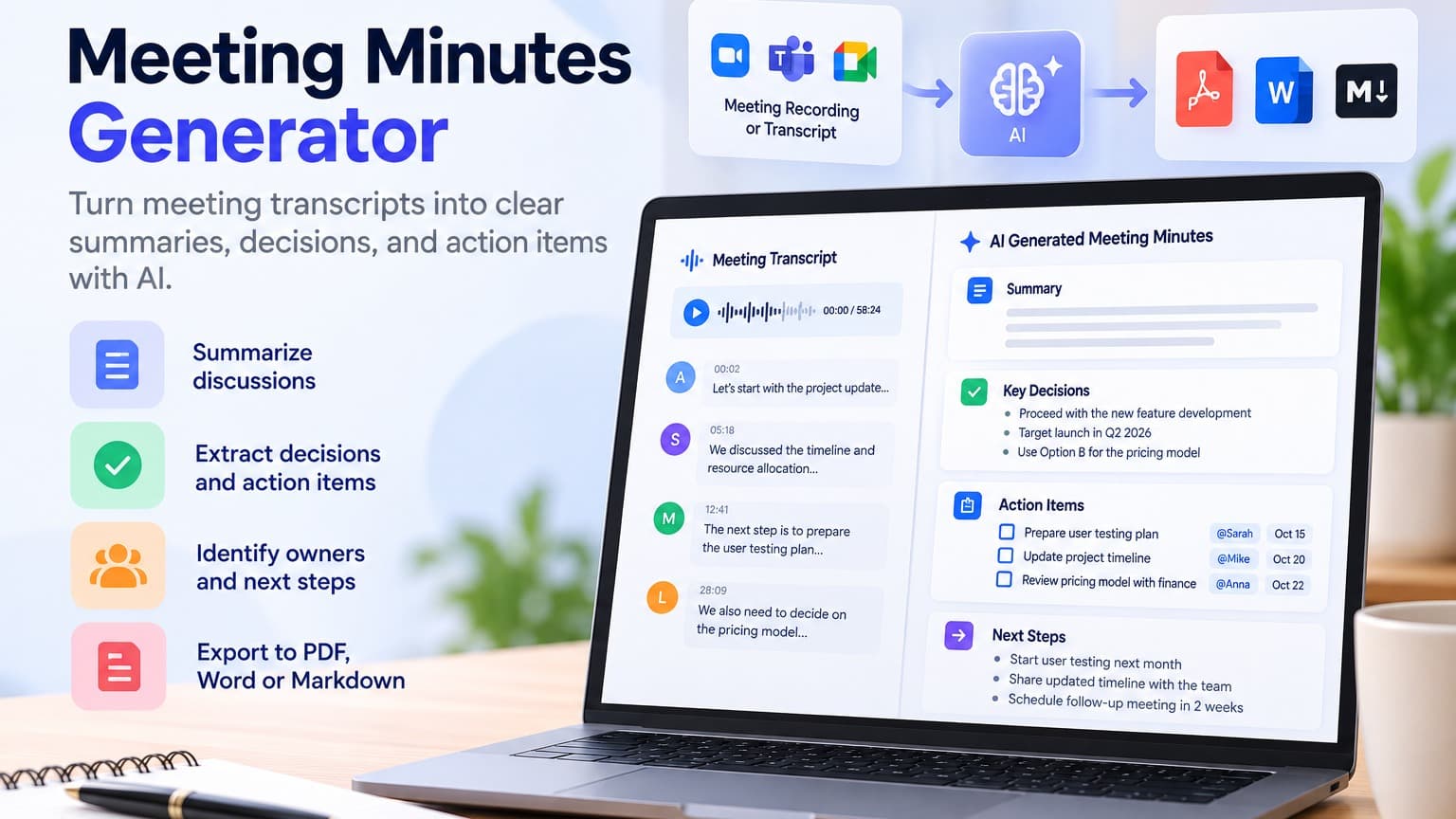 Meeting Minutes Generator