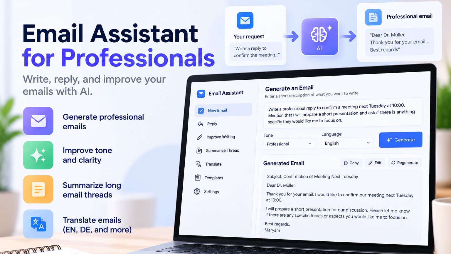 Email Assistant for Professionals